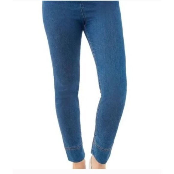 NWT Gretchen Scott Gripeless Denim Pull On Pants Leggings Retail $149 XS - Picture 3 of 12